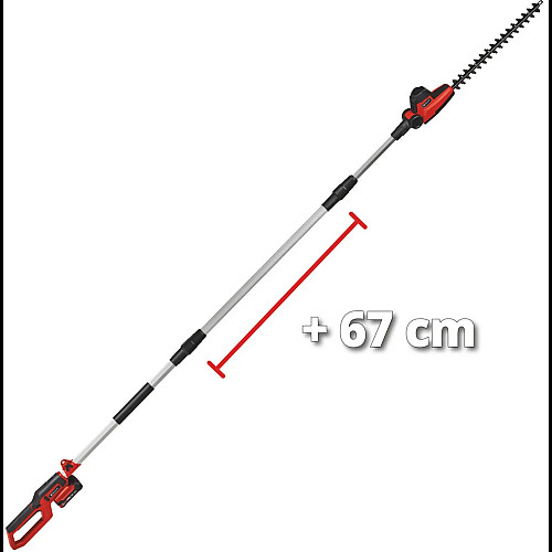 Кущоріз телескопічний акумуляторний Einhell GC-HH 18/45 Li T - Solo PX 18В 450мм 3.5кг без АКБ та ЗП