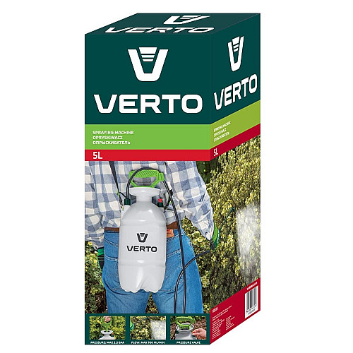 Обприскувач ручний Verto 5л 3бар 0.9л•хв 1.25кг