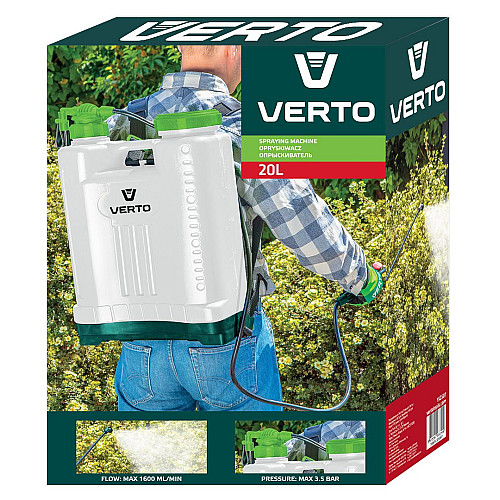 Обприскувач ручний Verto 20л 3.5бар 1.6л/хв 4.1кг