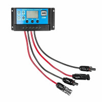 Контролер сонячної панелі Neo Tools, 20А, 12/24В, два USB, захист від зворотного струму MOSFET, захист від перевантаження та замикання, сумісний із свинцево-кис