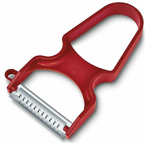 Овочечистка Victorinox Rapid зуб. лезо для наріз. соломкою, 109x65x13 мм, червона, коробка