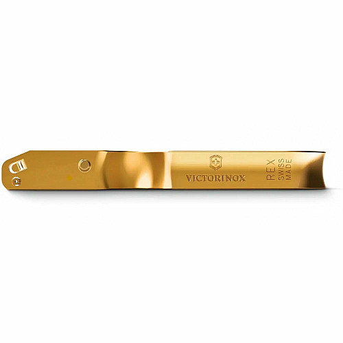 Овощечистка Victorinox Rex прямое лезвие, 109x65x13 мм, позолота, подарочная упаковка