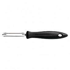 Кухонний ніж Fiskars Essential Black з рухомим лезом для чищення овочів 6 см, з чорн. ручкою (1065586)