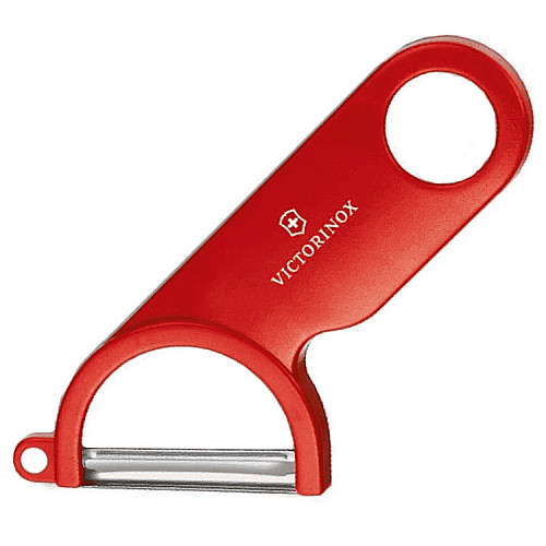 Овочечистка Victorinox Swiss гладке лезо, червона