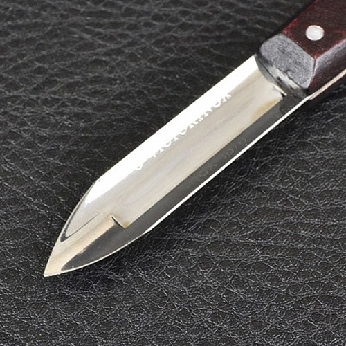 Овочечистка Victorinox 1 лезо, з дерев. ручкою, коричнева