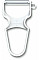 Овочечистка Victorinox Rapid пряме лезо, 109x65x13 мм, біла, коробка