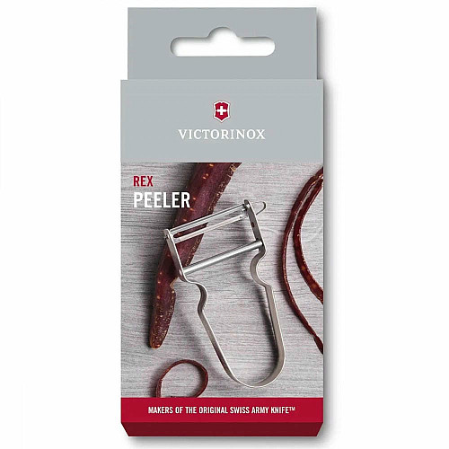 Овочечистка Victorinox Rex пряме лезо, 109x65x13 мм, срібляста, коробка