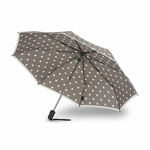Зонты сложно Knirps C.205 Medium Duomatic Dot Art Taupe