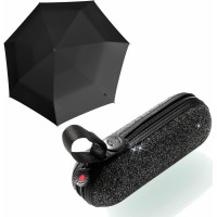 Парасолька складная Knirps X1 Manual 2Glam Black Ecorepel