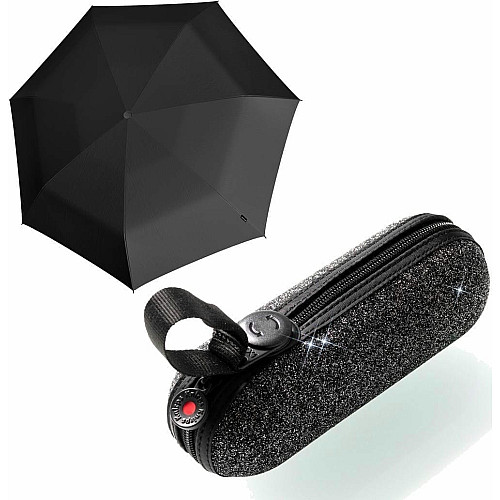 Зонтик складний Knirps X1 Manual 2Glam Black Ecorepel