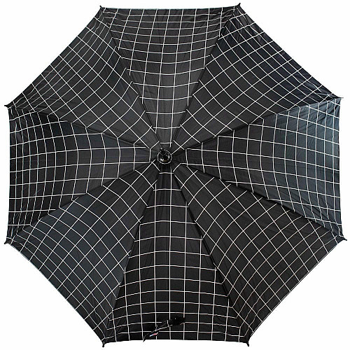 Зонтик Semi Line Grid Black (L2037-5)