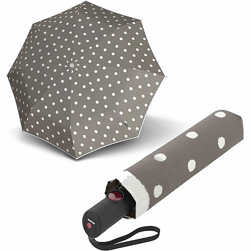 Зонты сложно Knirps C.205 Medium Duomatic Dot Art Taupe