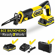 Пила шабельна акумуляторна Trotec PRCS 10-20V + кейс (4431000110)