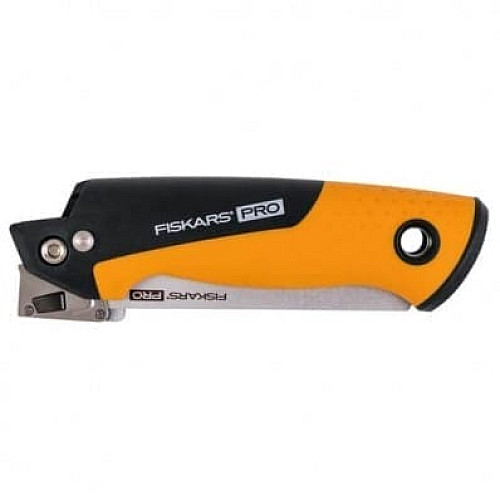 Пила универсальная складная Fiskars Pro PowerTooth 2 холста (металл, дерево) 150 мм 13/24 TPI (1062934)