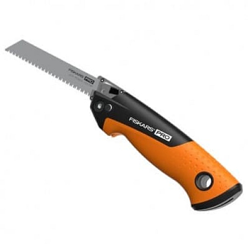 Пила универсальная складная Fiskars Pro PowerTooth 2 холста (металл, дерево) 150 мм 13/24 TPI (1062934)