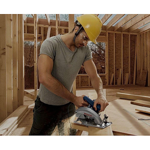 Пила дисковая Bosch GKS 140 1400Вт 184мм 3.7кг 20мм + пильный диск Eco for wood