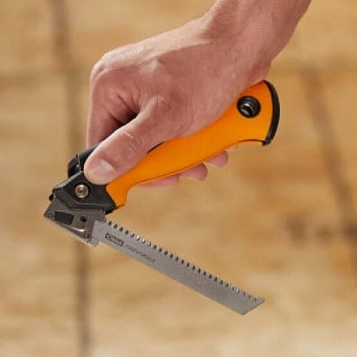 Пила универсальная складная Fiskars Pro PowerTooth 2 холста (металл, дерево) 150 мм 13/24 TPI (1062934)