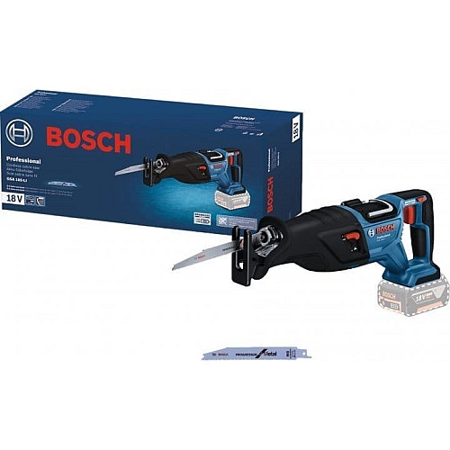 Пила сабельная аккумуляторная Bosch GSA 185-LI 18В пропил 230мм ход 28мм 3.2кг без АКБ и ЗП