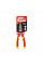 Круглые плоскогубцы ELECTRIC, 165 мм, 1 кВ VDE, DIY-PL1016/6