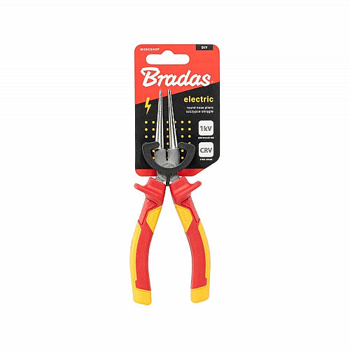Круглые плоскогубцы ELECTRIC, 165 мм, 1 кВ VDE, DIY-PL1016/6