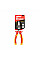 Плоскогубці зігнуті, ELECTRIC, 160 мм, VDE, 1кВ, DIY-PL1013/6