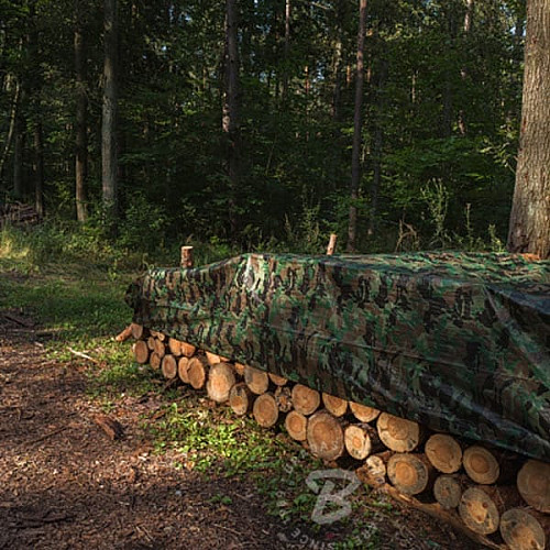 Тент камуфляж CAMOforest, 10х15м, 90 г/м², PLCF9010/15