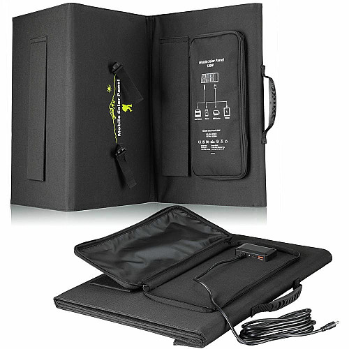 Портативное зарядное устройство солнечная панель Bresser Mobile Solar Charger 120 Watt USB DC (3810070)