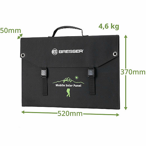 Портативное зарядное устройство солнечная панель Bresser Mobile Solar Charger 120 Watt USB DC (3810070)