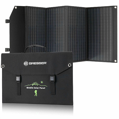 Портативное зарядное устройство солнечная панель Bresser Mobile Solar Charger 120 Watt USB DC (3810070)