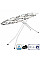 Дошка для прасування Casa Si Superstandard Basic 120x38 White/Black Leaves (CS95150E166)