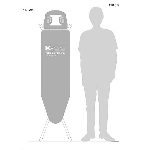 Гладильная доска Rolser K-22 Black Tube Blanco/Negro (K06016-2064)