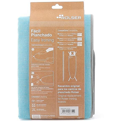 Чохол для прасувальної дошки Rolser Muleton Turquesa 130 x 48 см (FUR003-2088)