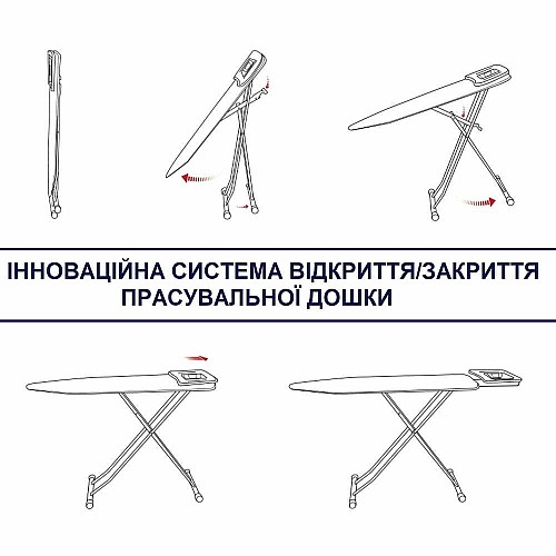 Дошка для прасування Casa Si Lady 122x38 White/Blue Laquer (CS93574R267)