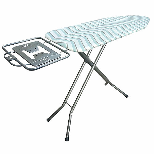 Дошка для прасування Casa Si Elegance 125x41 Grey/Blue Zigzag (CS93589G)