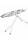 Дошка для прасування Casa Si Superstandard Basic 120x38 White/Black Leaves (CS95150E166)