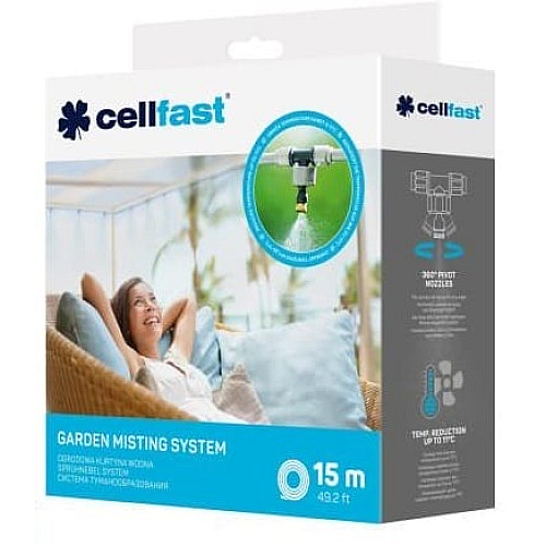Cellfast Система туманоутворення, шланг 15 м, 7 форсунок