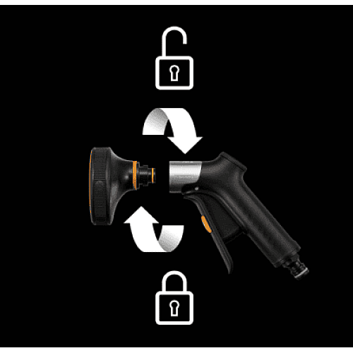 Пістолет-розпилювач Fiskars FiberComp Multi, переднє керування (1067195)