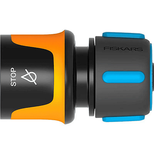 Конектор для шлангу Fiskars 15 мм, 68 мм, аквастоп (1027079)