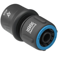 Конектор для шлангу Fiskars FiberComp Stop 1/2”-5/8” (13-15 мм) з автостопом (1054789)