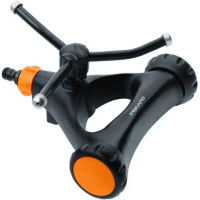 Дощувач Fiskars вихровий, металевий, з колесами (1023657)