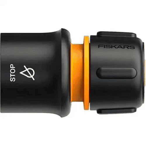 Конектор для шлангу Fiskars LB30 15 мм, 39 мм, аквастоп (1027083)