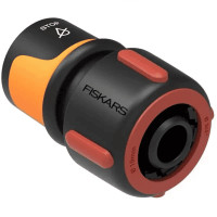 Конектор для шлангу Fiskars 19 мм, 68 мм, аквастоп (1027081)