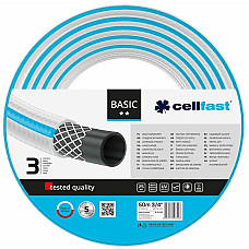 Cellfast Шланг садовий BASIC 3/4' 50м, 3 шари, до 25 Бар, -20…+60°C