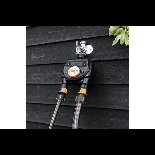 Таймер подачі води Fiskars для поливу на дві зони (1054792)