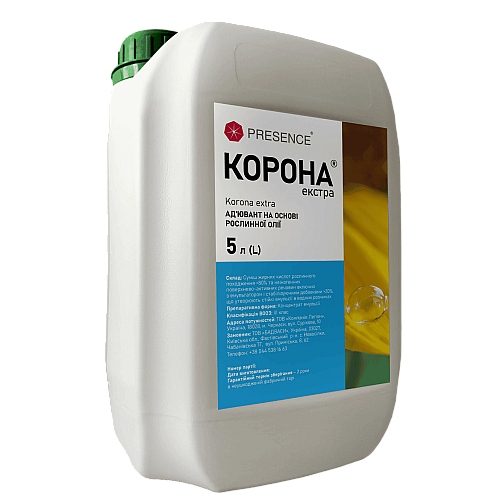 Прилипач / адювант на основі рослинної олії Корона Екстра Presence 5 л