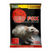 Родентицид, засіб для боротьби з гризунами Red Fox зерна  100 г