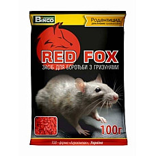 Родентицид, засіб для боротьби з гризунами Red Fox зерна  100 г