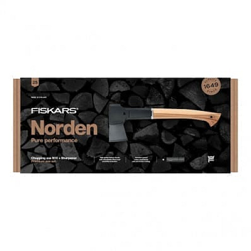 Подарунковий набір Fiskars сокира Norden N10 (1051143) + точила (1052276)