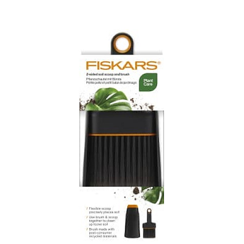 Садова лопатка та щітка Fiskars для пересадки рослин