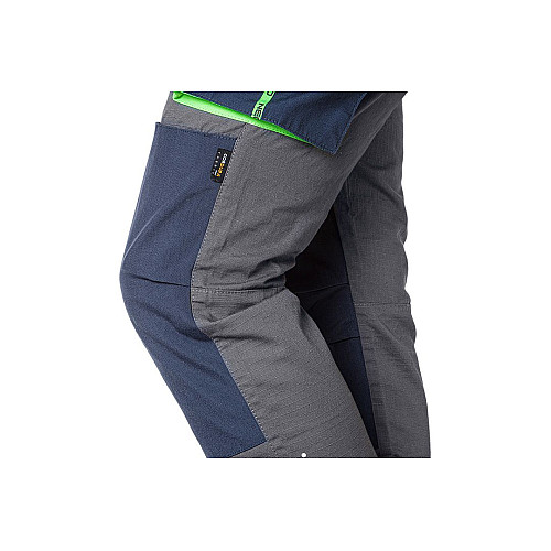Брюки рабочие Neo Tools Premium, 100% хлопок, ткань Ripstop, усиление тканью Cordura, XS(46), серо-синий